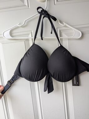 J. Crew Black Swim Bikini Top